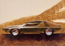 1970 Mustang Original Concept Car Art