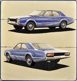 Two-View Concept Car Design