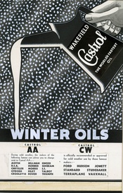 Castrol Motor Oil Original Advertising Layout