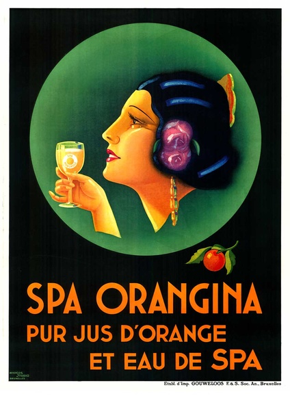 Spa Orangina Pur Jus d'Orange, Eau de Spa