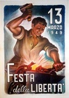 Festa della Libertà – Original Italian Political Lithograph Poster, 1949