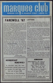 Jeff Beck: Marquee 1967 (Handbill)