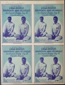 Santana and Mahavishnu: Ann Arbor 1973 (Handbill uncut)