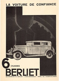 Berliet 6 Cylindres Automobile