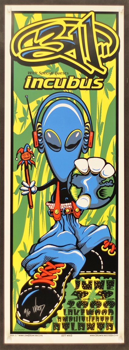 311 With Incubus Concert Poster