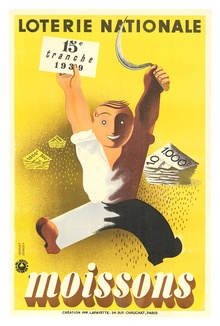 MOISSONS (harvest) Loterie Nationale 1939