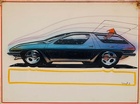 1970 Mustang Original Concept Car Art