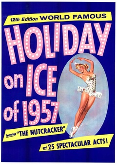 Holiday on Ice of 1957 linen-backed