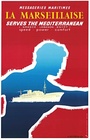 Original “La Marseillaise” Messageries Maritimes Travel Poster (English Text) — A. Glenisson, 24.5 ×