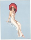 Pin Up Girl with Red Hat