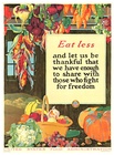 Eat Less . Share with those who fight
