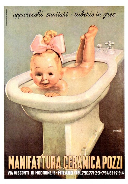 Baby in Bidet | Manifattura Ceramica Pozzi