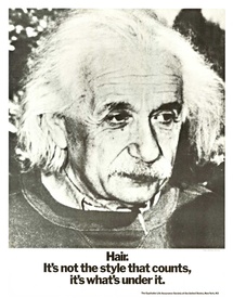 Einstein, Hair.  It's not the style …