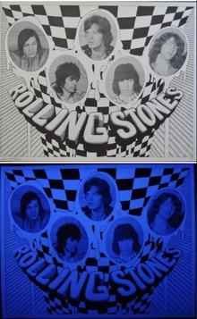 Rolling Stones (1970 Black light)