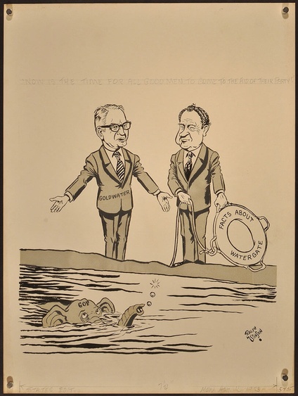 Richard M. Nixon and Barry Goldwater Facts About Watergate
