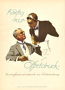 Künftig nur Offsetdruck! (bookplate) 1926