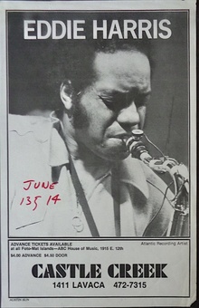 Eddie Harris: Austin 1976