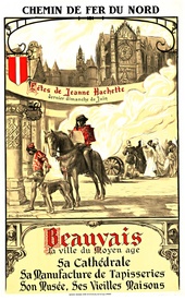 Chemin de fer du Nord Beauvais Vintage French Travel Poster – Manceaux (c.1920s)