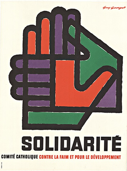 Solidarité – Original French Vintage Poster by Guy Georget