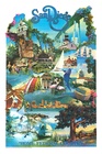 Original travel poster: San Diego (Home Federal), artist: Robert Kinyon, 24.25" x 38", 1974; origina
