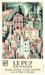 Original Le Puy-en-Velay — SNCF French Railway Lithograph by Philippe Kappelin