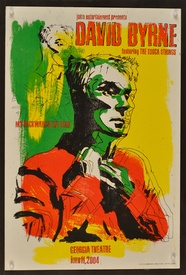 David Byrne My Backwards Life Tour Poster