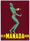 Old Manada Rum | linen backed French poster