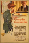 Today's Boy - Tomorrow's Man Banking Poster