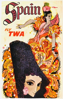 Spain Fly TWA (Flamenco Dancers)