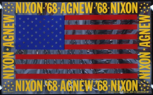 1968 Nixon Agnew Campaign Poster | Original U.S. Presidential Election Poster
