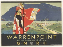 WARRENPOINT and the Mountains of Mourne — GNRI (Original 1931 Travel Poster)