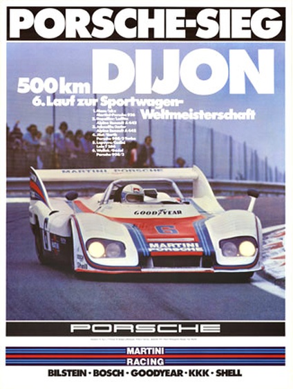 Porsche Sieg 500 km Dijon Martini Porsche 936