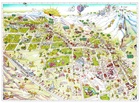 Original 1988 'Palm Springs Fun Map' by Michael O Smith, California travel poster