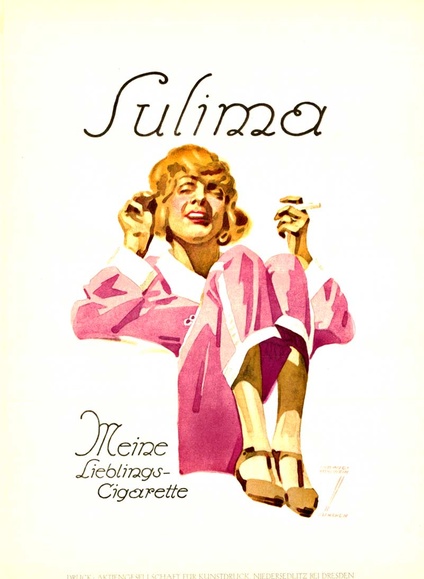 Sulima Cigarettes - (bookplate) 1926