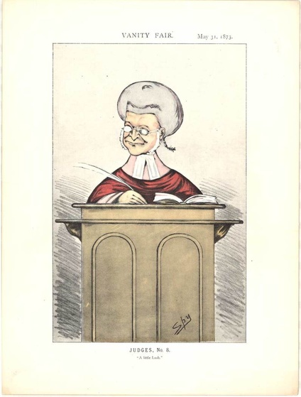 Vanity Fair “A Little Lush” Judge Print | 1873 Spy (Leslie Ward) Caricature of Sir Robert Lush