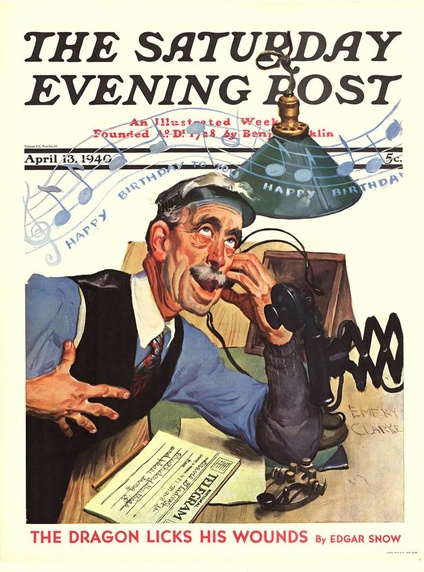 Saturday Evening Poster Newsstand Poster, 1940