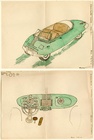 Concept Car and Dashboard Drawings No. 1