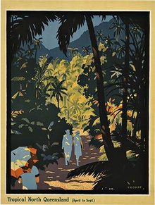 Tropical North Queensland Australia | Percy Trompf | 1930s travel poster
