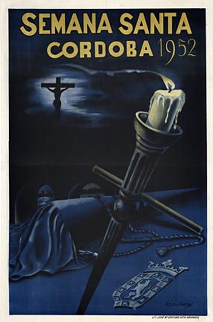 Semana Santa Cordoba 1952  – Original Vintage Spanish Travel Poster