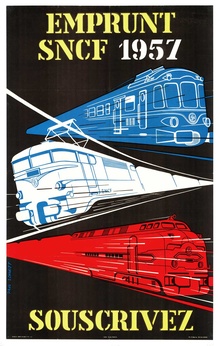 Emprunt SNCF 1957 – Souscrivez | Paul Schmitt Original French Railway Poster