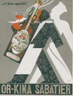 Art Deco Lithograph Or-Kina Sabatier Poster by A Gardi