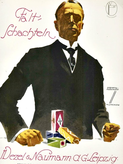 Falt- Schachteln (bookplate) 1926