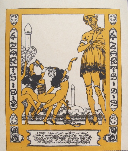 Original 1912 Erotic 4'ZArt Party Invitation (Small Poster)