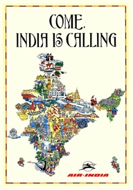 Come. India is Calling | Air-India | on linen