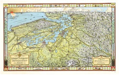 Evergreen Playground Puget Sound Map Poster – Kroll Map Company