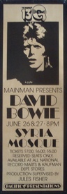 David Bowie: Pittsburgh 1974