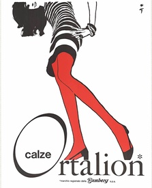 Ortalion Calze Original Vintage Poster