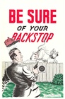 Original NRA “Be Sure of Your Backstop” Gun Safety Poster | Vintage National Rifle Association Litho