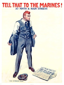 Tell That To The Marines - linen backed