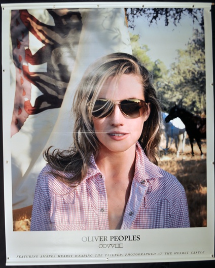 Oliver Peoples "The Tavener" Featuring Amanda Hearst Eyewear Advertising Poster